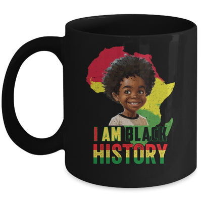 I Am Black History Afro Boy Little Melanin Prince Kids Mug | siriusteestore