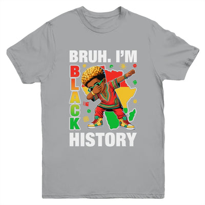 I Am Black History Dabbing Afro Men Boy Black History Month Youth Shirt | siriusteestore