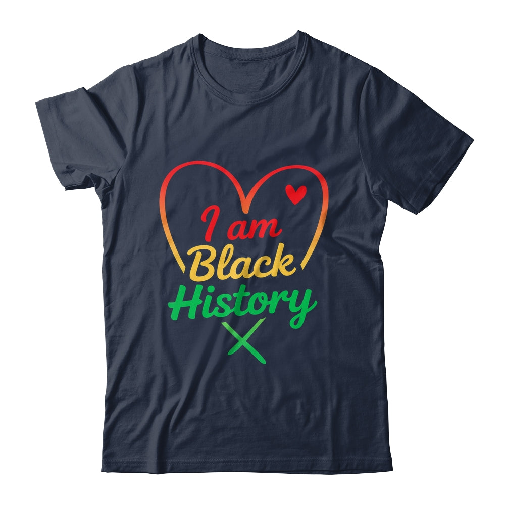 I Am Black History Heart Love African American Women Men Kid Shirt & Tank Top | siriusteestore