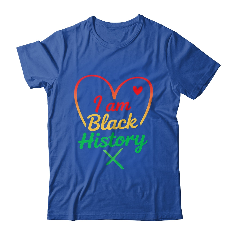 I Am Black History Heart Love African American Women Men Kid Shirt & Tank Top | siriusteestore