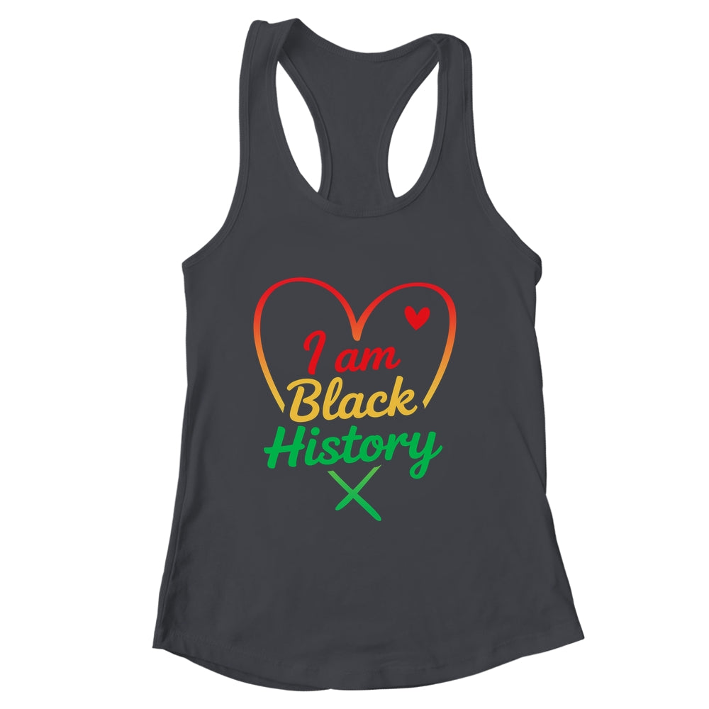 I Am Black History Heart Love African American Women Men Kid Shirt & Tank Top | siriusteestore