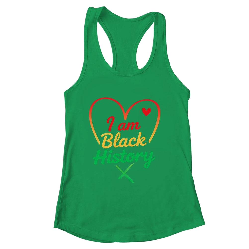 I Am Black History Heart Love African American Women Men Kid Shirt & Tank Top | siriusteestore