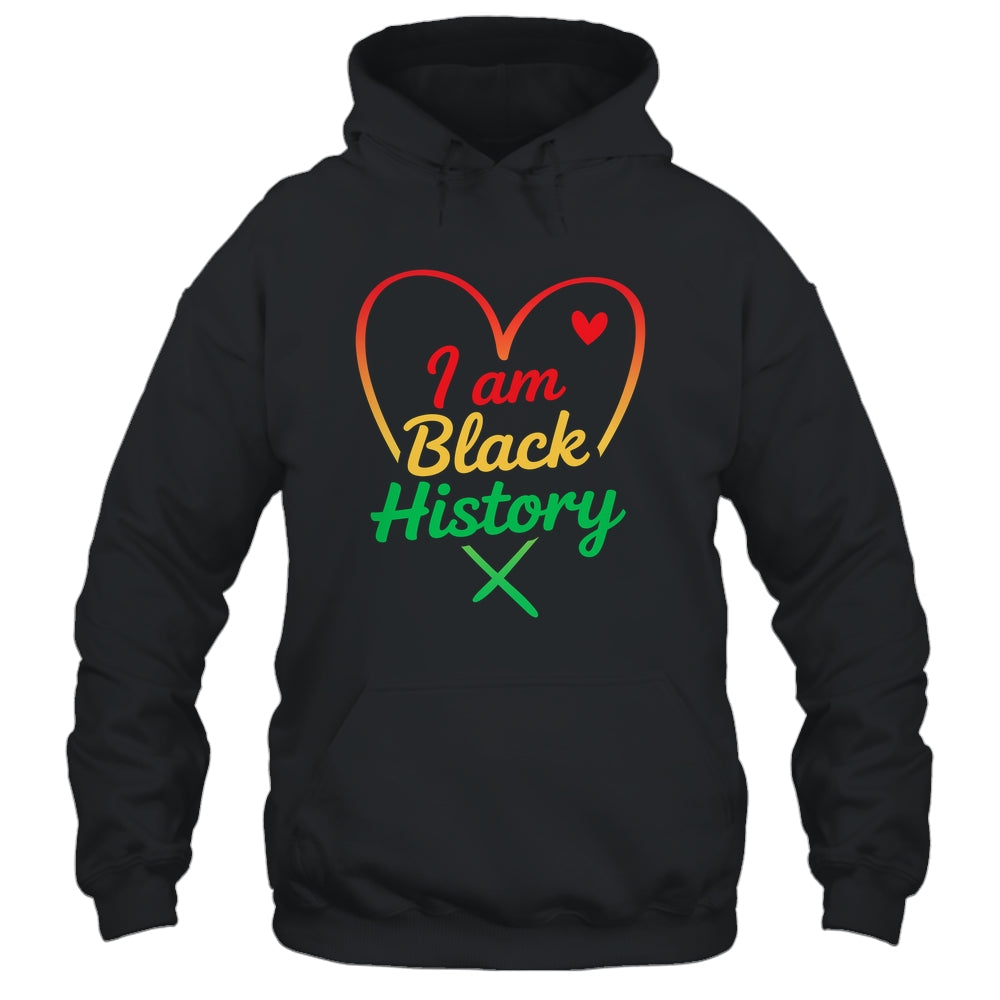 I Am Black History Heart Love African American Women Men Kid Shirt & Tank Top | siriusteestore