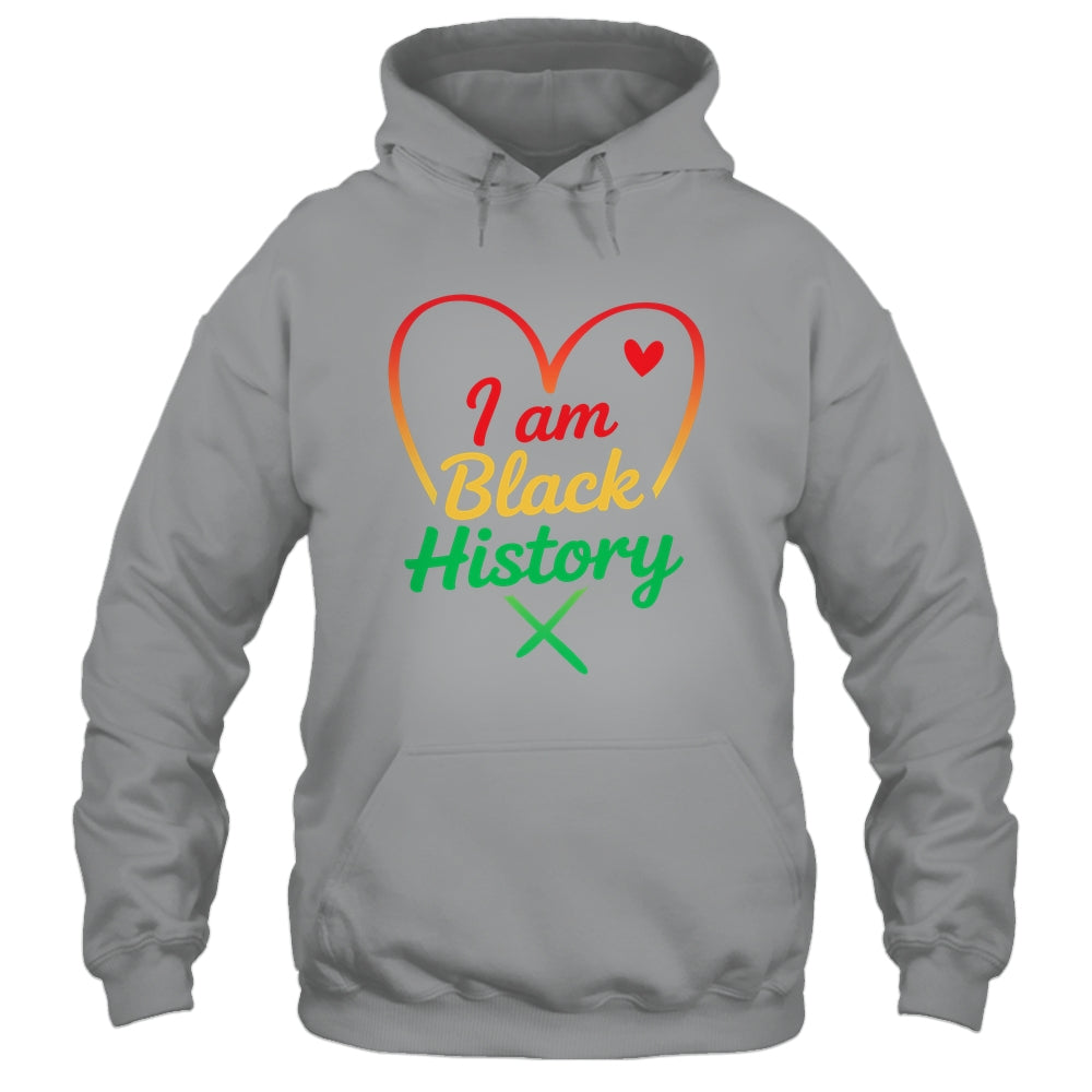 I Am Black History Heart Love African American Women Men Kid Shirt & Tank Top | siriusteestore