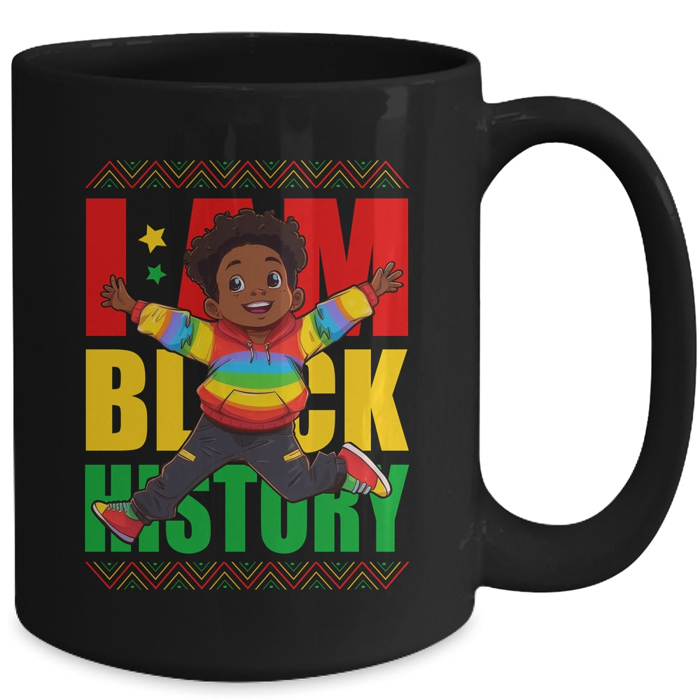 I Am Black History Kids Boys Black History Month Mug | siriusteestore