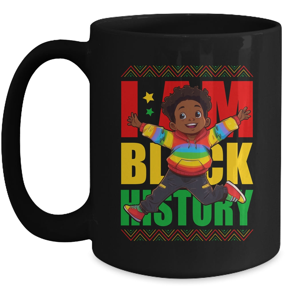 I Am Black History Kids Boys Black History Month Mug | siriusteestore