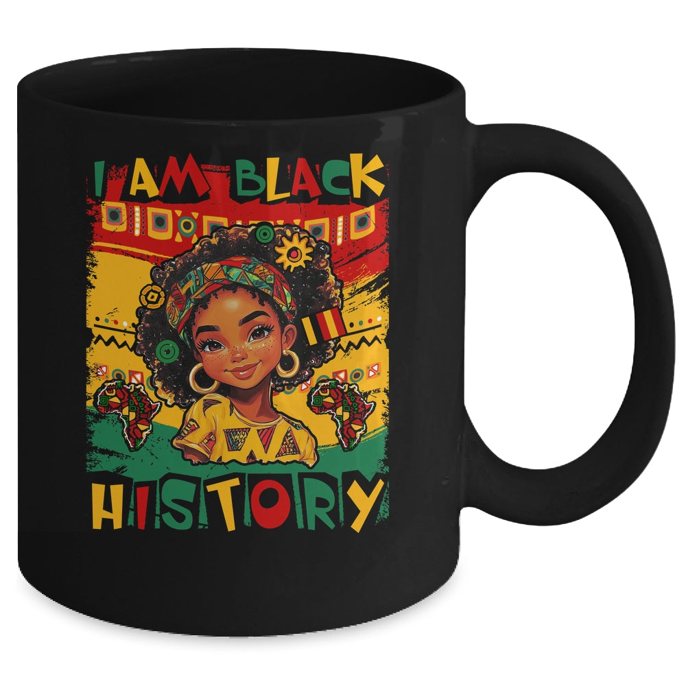 I Am Black History Month Black Melanin Kids Girls African Mug | siriusteestore