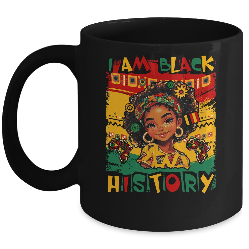 I Am Black History Month Black Melanin Kids Girls African Mug | siriusteestore