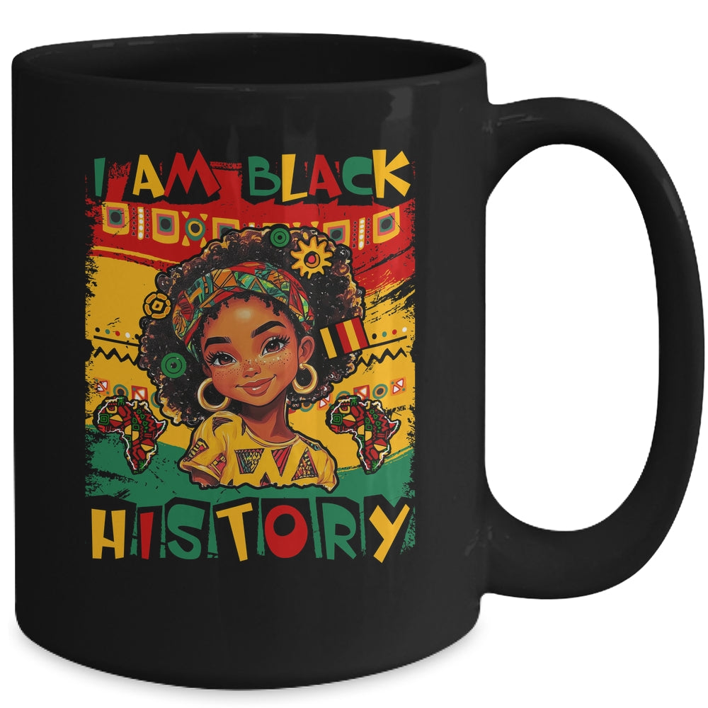I Am Black History Month Black Melanin Kids Girls African Mug | siriusteestore