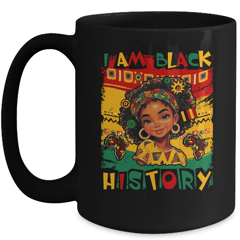 I Am Black History Month Black Melanin Kids Girls African Mug | siriusteestore