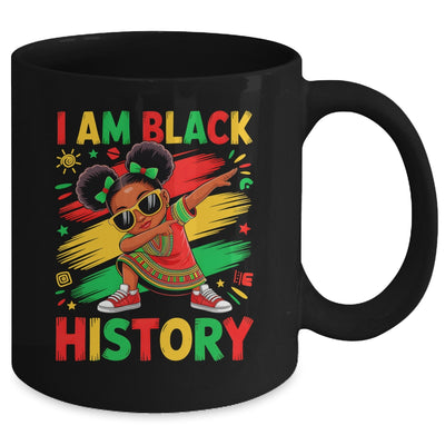 I Am Black History Month Dabbing Girl African Kids Mug | siriusteestore