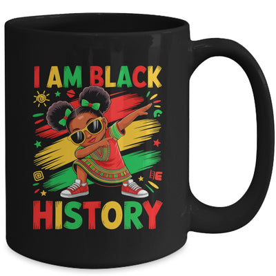 I Am Black History Month Dabbing Girl African Kids Mug | siriusteestore