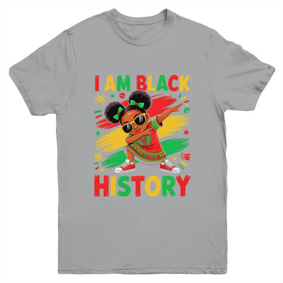 I Am Black History Month Dabbing Girl African Kids Youth Shirt | siriusteestore