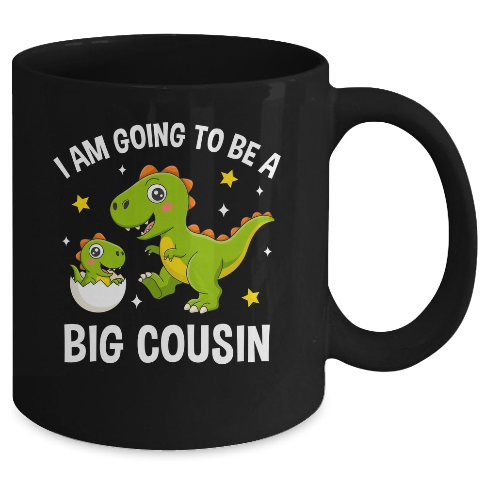 I Am Going To Be A Big Cousin Promoted To Cousin Dinosaur Mug | siriusteestore