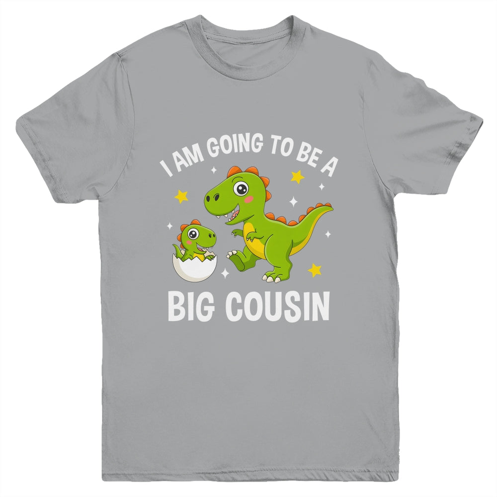 I Am Going To Be A Big Cousin Promoted To Cousin Dinosaur Youth Shirt | siriusteestore