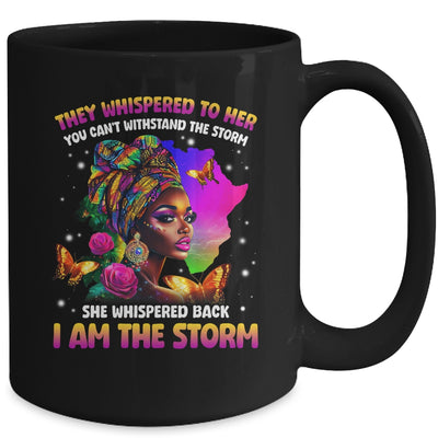 I Am The Storm Inspirational African Black Pride Woman Mug | siriusteestore