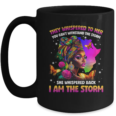 I Am The Storm Inspirational African Black Pride Woman Mug | siriusteestore