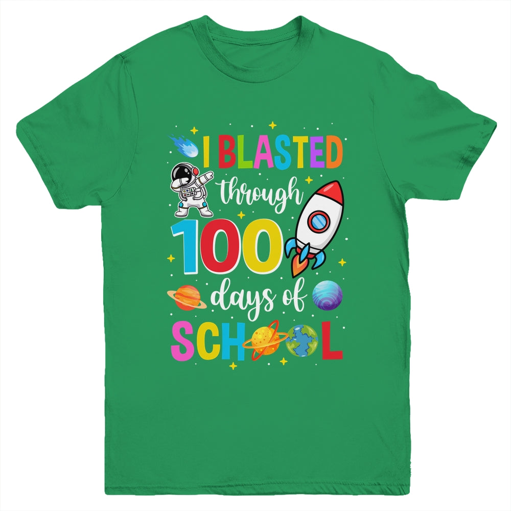 I Blasted Through 100 Days Of School 100th Day Teacher Kids Youth Shirt | siriusteestore