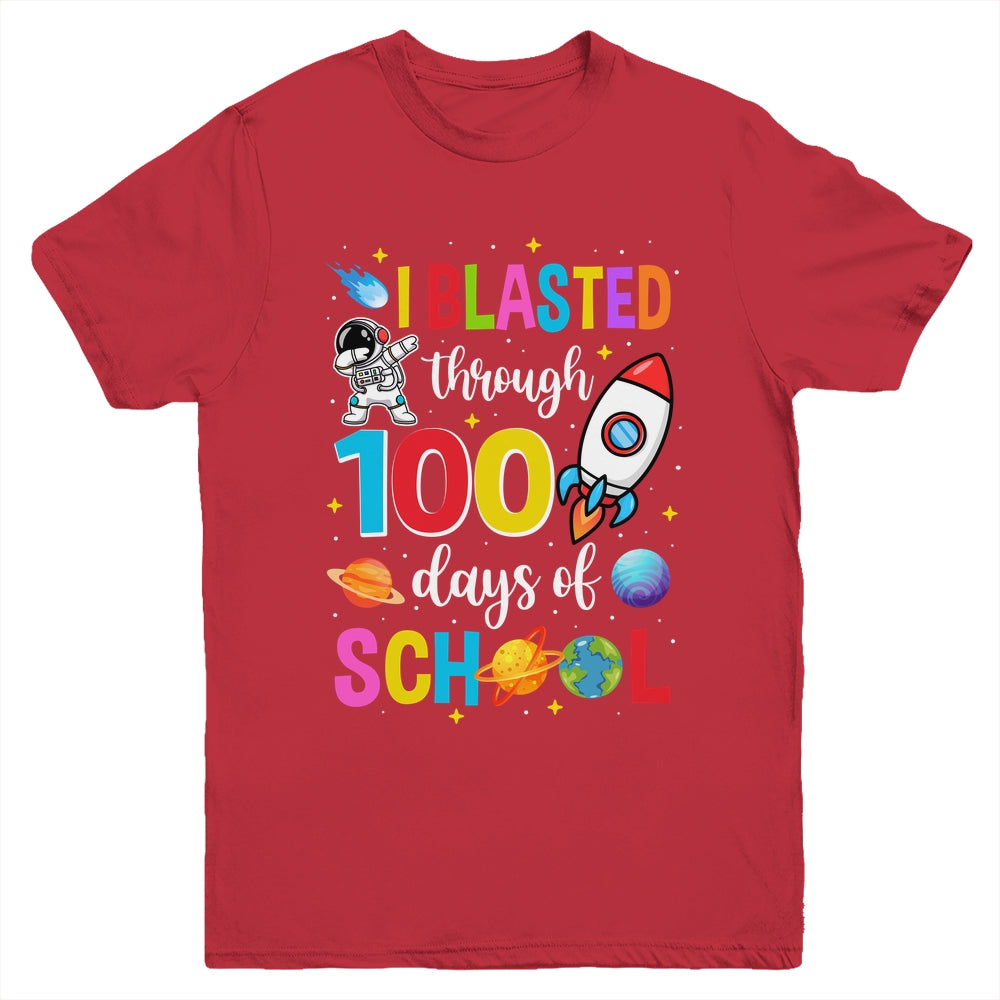 I Blasted Through 100 Days Of School 100th Day Teacher Kids Youth Shirt | siriusteestore