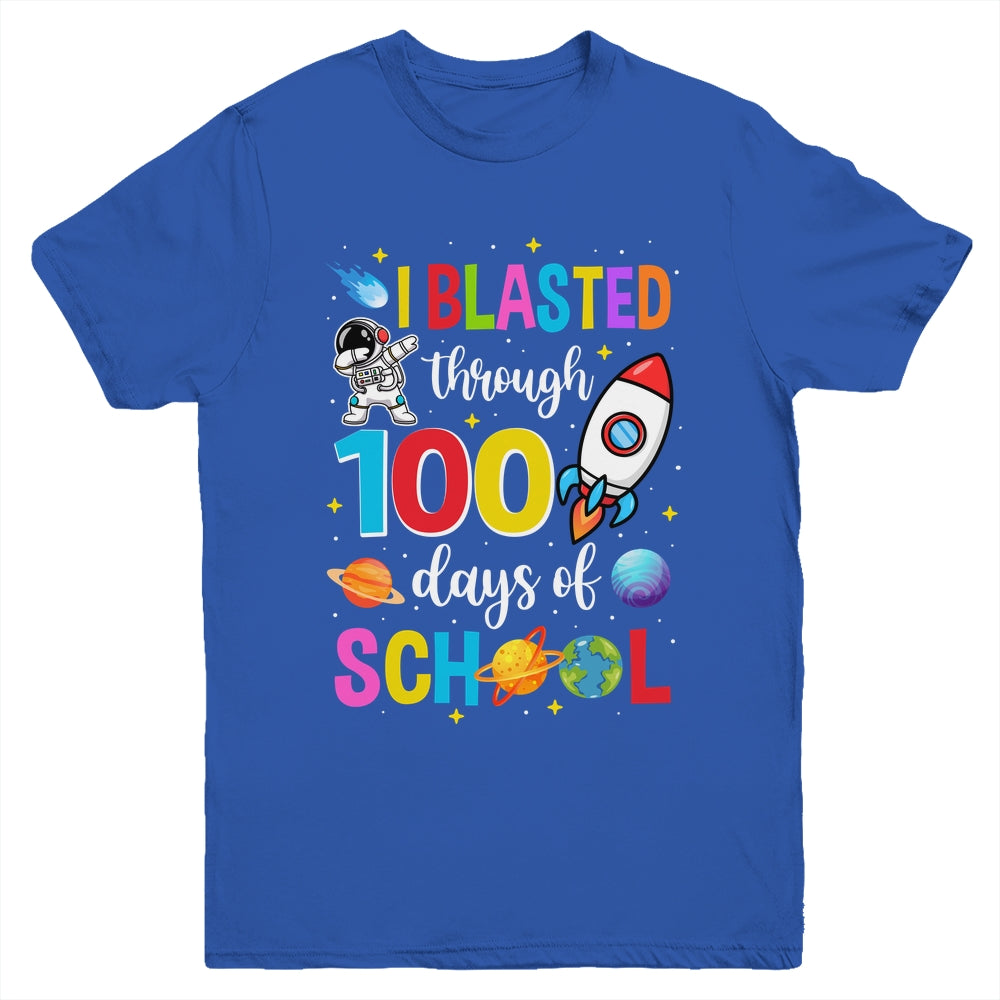 I Blasted Through 100 Days Of School 100th Day Teacher Kids Youth Shirt | siriusteestore