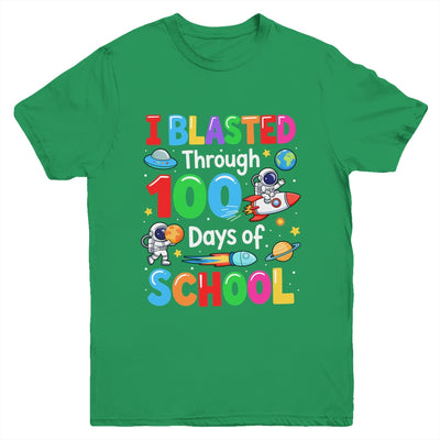 I Blasted Through 100 Days Of School Space Boy Kid Youth Shirt | siriusteestore