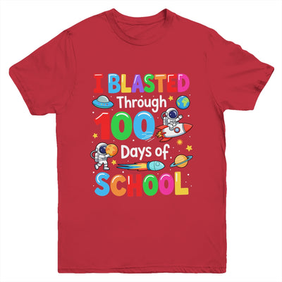 I Blasted Through 100 Days Of School Space Boy Kid Youth Shirt | siriusteestore