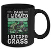 I Came I Mowed I Kicked Grass Funny Gardener Lawn Mowing Mug | siriusteestore