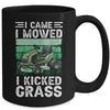 I Came I Mowed I Kicked Grass Funny Gardener Lawn Mowing Mug | siriusteestore