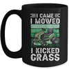 I Came I Mowed I Kicked Grass Funny Gardener Lawn Mowing Mug | siriusteestore