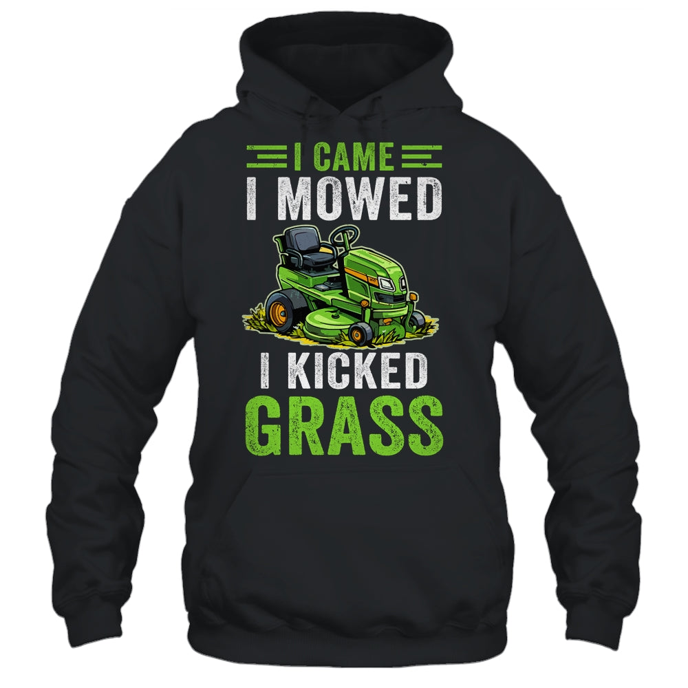 I Came I Mowed I Kicked Grass Riding Mower Mowing Dad Men Shirt & Tank Top | siriusteestore