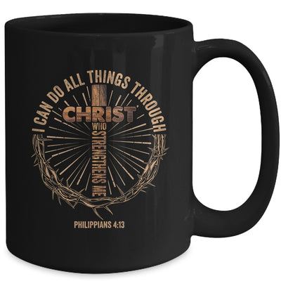 I Can Do All Things Through Christ Jesus Men Christian Mug | siriusteestore