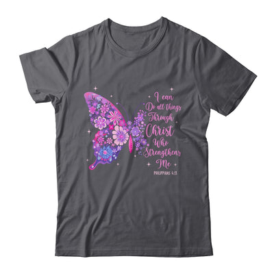 I Can Do All Things Through Christ Pretty Butterfly Women Shirt & Hoodie | siriusteestore