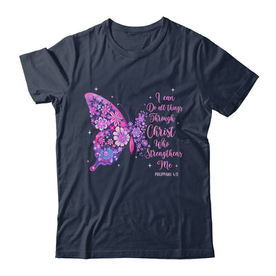 I Can Do All Things Through Christ Pretty Butterfly Women Shirt & Hoodie | siriusteestore