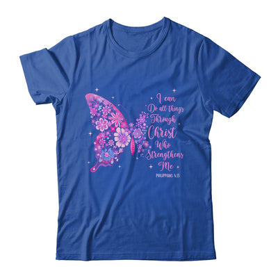 I Can Do All Things Through Christ Pretty Butterfly Women Shirt & Hoodie | siriusteestore