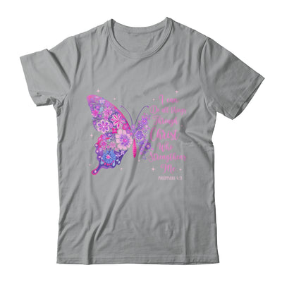 I Can Do All Things Through Christ Pretty Butterfly Women Shirt & Hoodie | siriusteestore