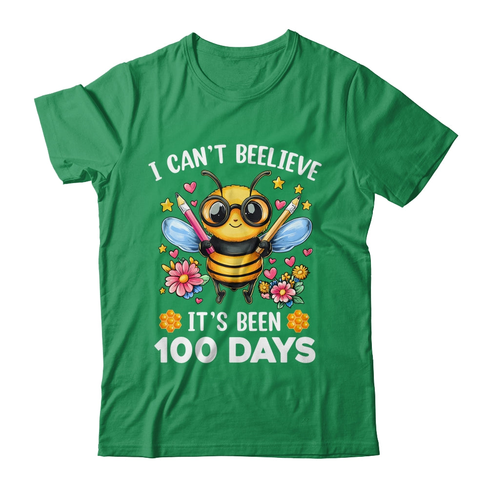 I Can't Believe Its Been 100 Days Funny Bee 100th Day School Shirt & Hoodie | siriusteestore