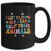 I Can't Fix Stupid But I Can Help Their Animals Groovy Mug | siriusteestore