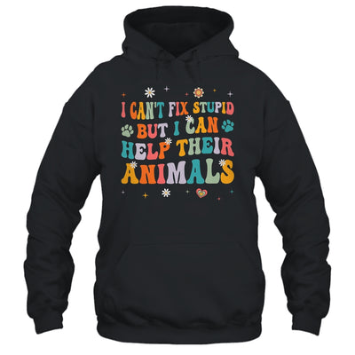 I Can't Fix Stupid But I Can Help Their Animals Groovy Shirt & Tank Top | siriusteestore