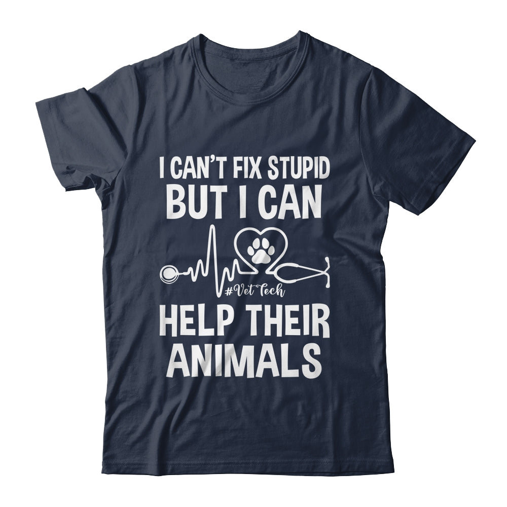 I Can't Fix Stupid But I Can Help Their Animals Vintage Shirt & Tank Top | siriusteestore