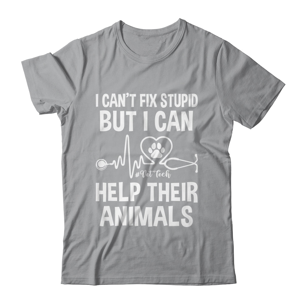 I Can't Fix Stupid But I Can Help Their Animals Vintage Shirt & Tank Top | siriusteestore