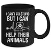 I Can't Fix Stupid But I Can Help Their Animals Vintage Mug | siriusteestore