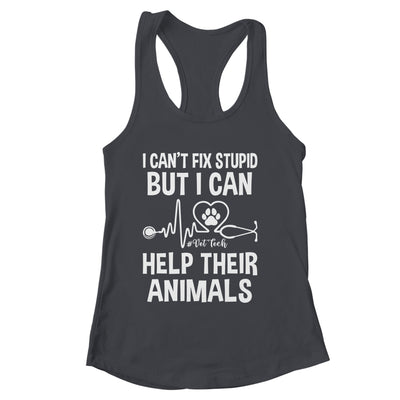 I Can't Fix Stupid But I Can Help Their Animals Vintage Shirt & Tank Top | siriusteestore