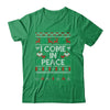 I Come In Peace I'm Peace Matching Couple Ugly Christmas Shirt & Sweatshirt | siriusteestore