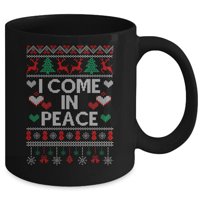 I Come In Peace I'm Peace Matching Couple Ugly Christmas Mug | siriusteestore