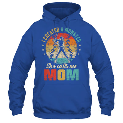 I Created A Monster She Call Me Mom Softball Baseball Shirt & Tank Top | siriusteestore