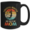 I Created A Monster She Calls Me Mom Basketball Mother's Day Mug | siriusteestore