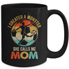 I Created A Monster She Calls Me Mom Soccer Mother's Day Mug | siriusteestore