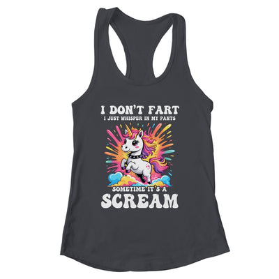 I Don't Fart I Whisper In My Pants Funny Unicorn Humor Women Shirt & Tank Top | siriusteestore