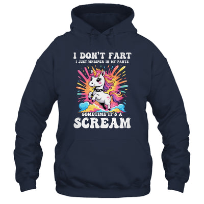 I Don't Fart I Whisper In My Pants Funny Unicorn Humor Women Shirt & Tank Top | siriusteestore