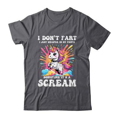 I Don't Fart I Whisper In My Pants Funny Unicorn Humor Women Shirt & Tank Top | siriusteestore